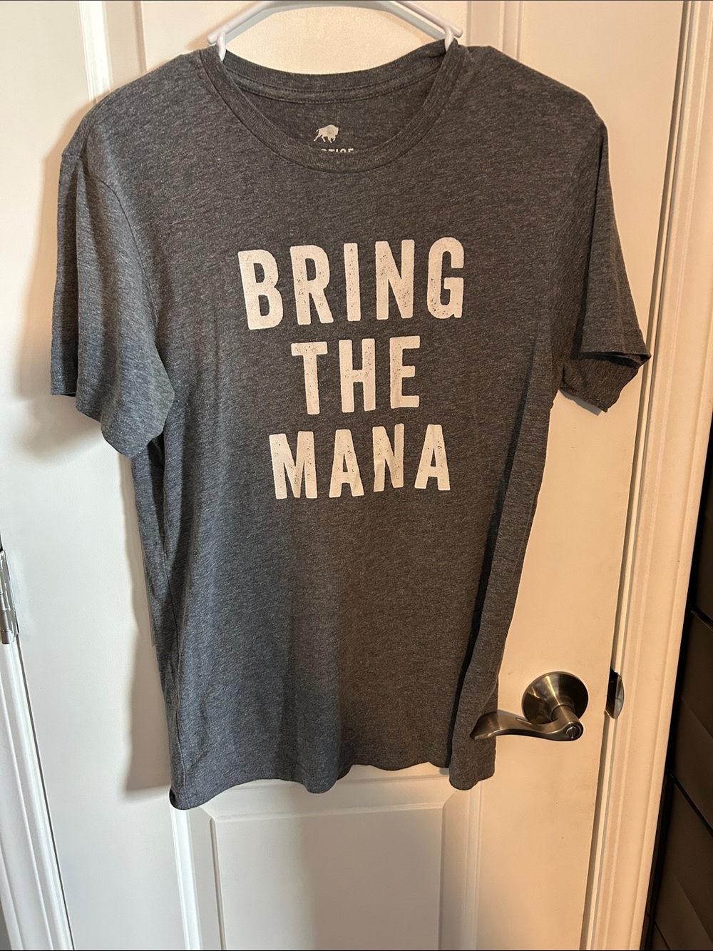 Bring The Mana Short Sleeve Graphic Tee - Gray